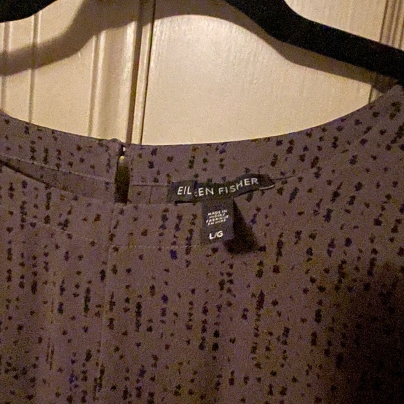 Eileen Fisher Gray Silk Dress. - Picture 1 of 2